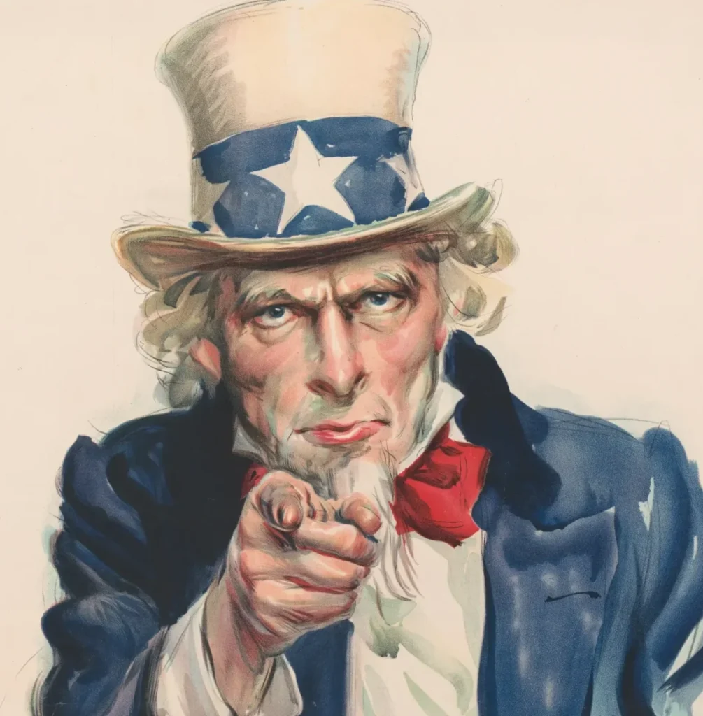 Uncle Sam instructing others to apply for Disability Insurance